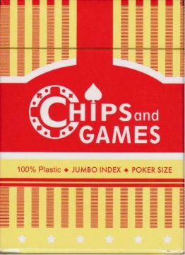 Da Vinci Chips and Games Playing Cards - 100% Plastic